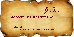 Jobbágy Krisztina névjegykártya